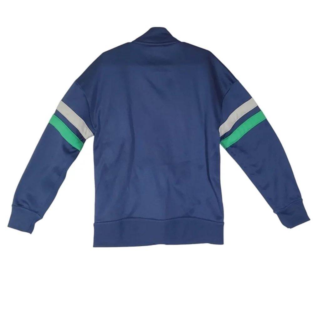 GAP Fit Kids Blue Jacket with Green Gray Arm Detail Size M Regular